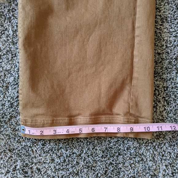 EVERLANE Wide Leg Cropped Brown Pants Size 10 - Picture 9 of 10